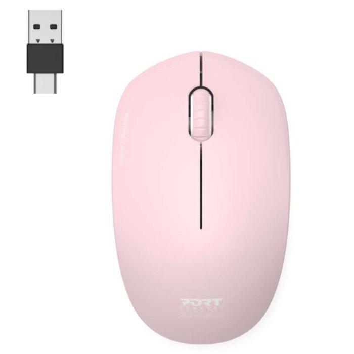 Port Collection II Silent Wireless Mouse, 2.4GHz, 900541 - Blush
