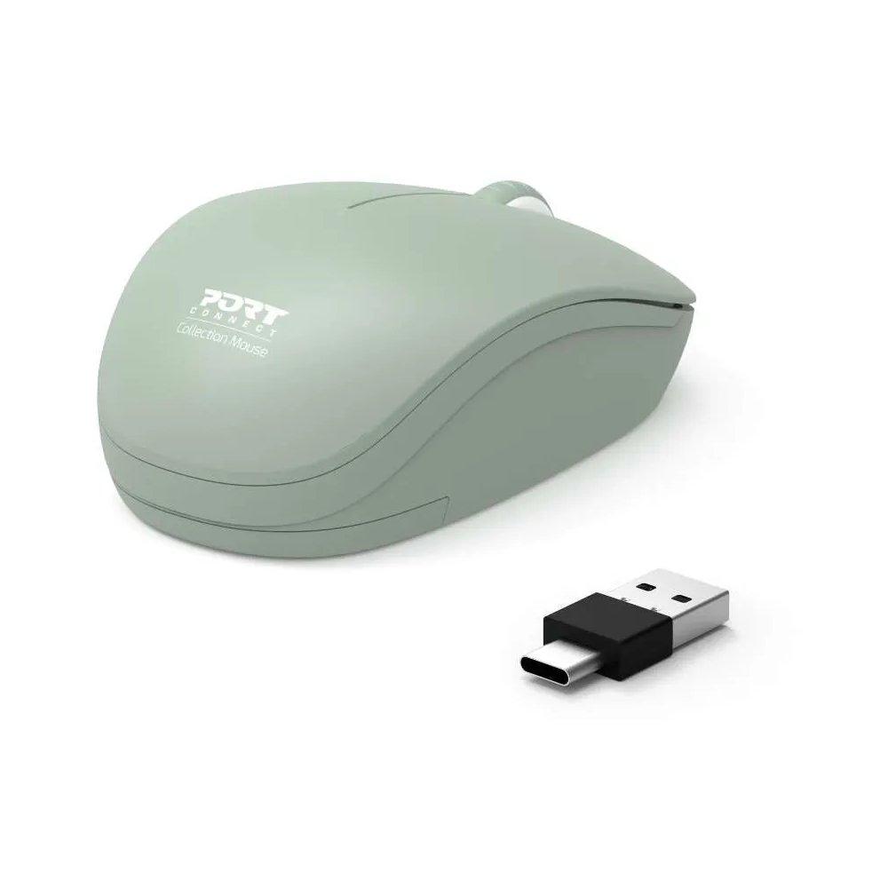 Port Collection II Silent Wireless Mouse, 2.4GHz, 900543 - Olive