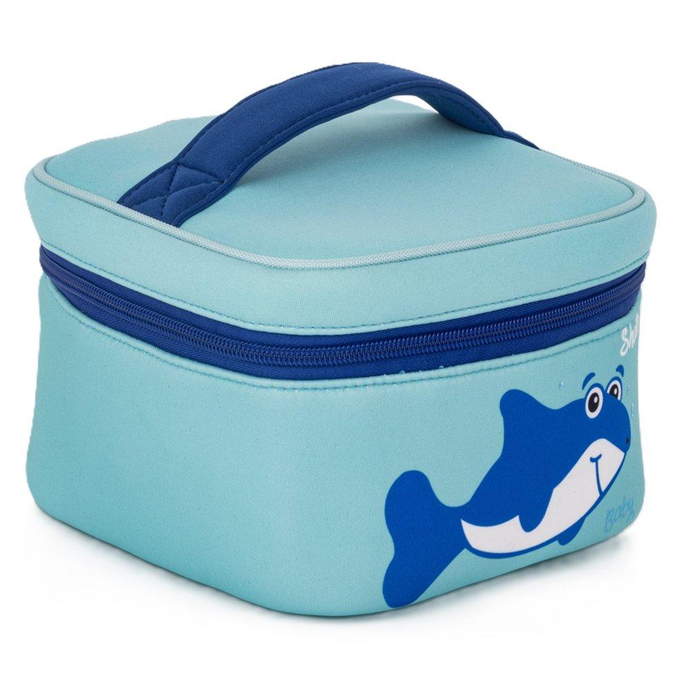 EQ 3 in 1 Shark Kids Bags, KLB240234L-BL - Blue