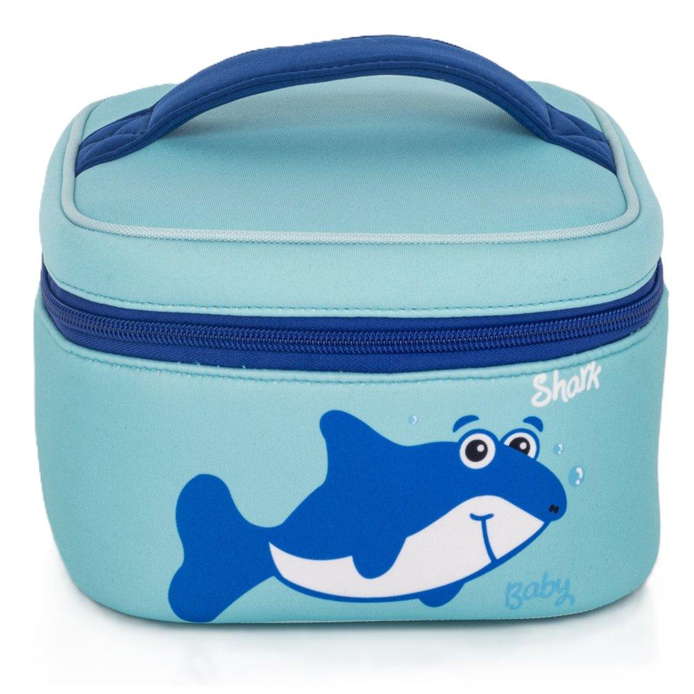 EQ 3 in 1 Shark Kids Bags, KLB240234L-BL - Blue