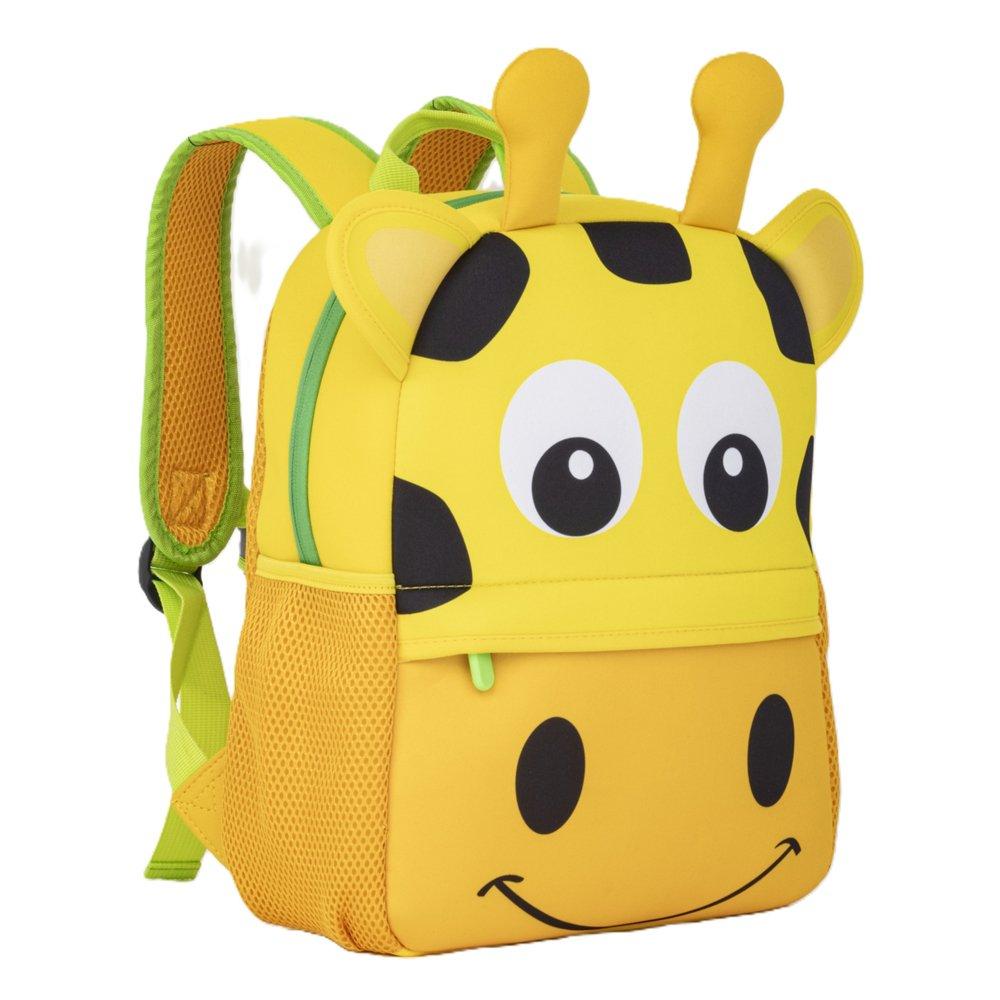 EQ 3 in 1 Giraffe Kids Bags, KLB240237L-YL - Yellow