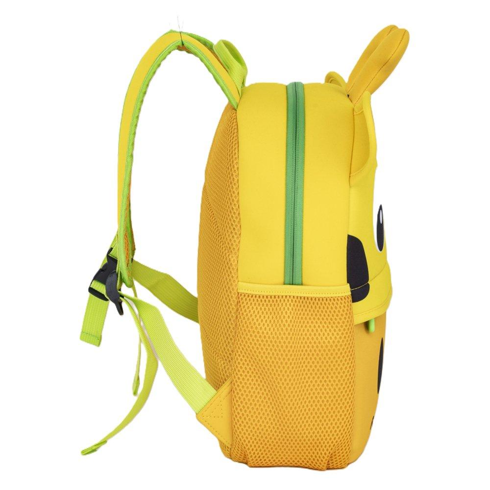 EQ 3 in 1 Giraffe Kids Bags, KLB240237L-YL - Yellow