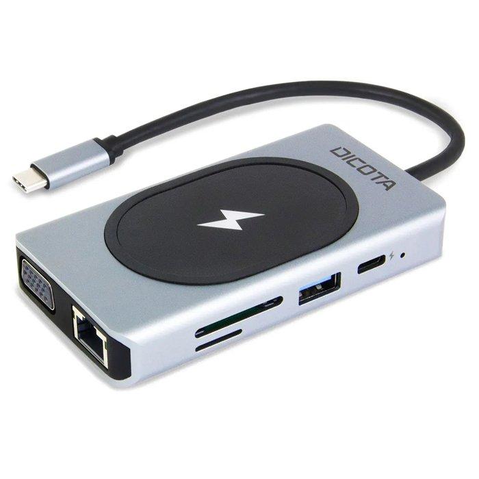 Dicota 100W USB-C 10-in-1 Charging Hub, D32059 - Silver