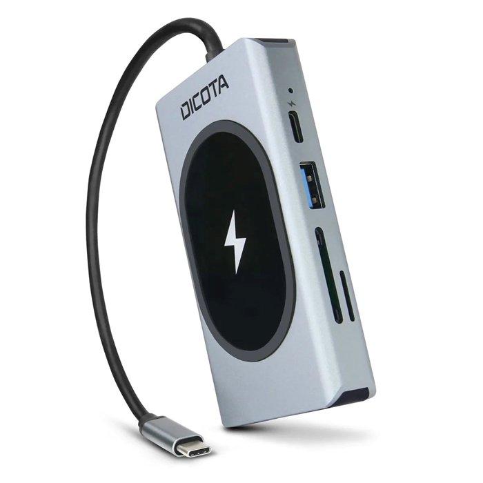 Dicota 100W USB-C 10-in-1 Charging Hub, D32059 - Silver