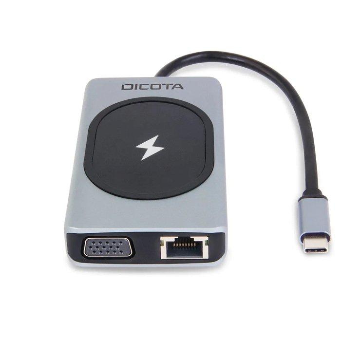 Dicota 100W USB-C 10-in-1 Charging Hub, D32059 - Silver
