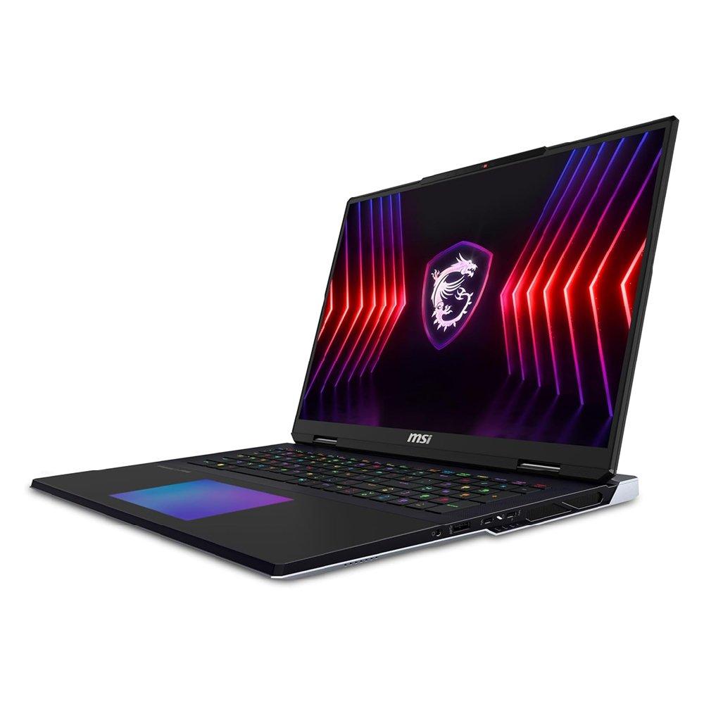 MSI TITAN 18 HX A14VIG Gaming Laptop, Intel Core i9, 128GB RAM, 4TB SSD, Nvidia GeForce RTX 4090, 18" UHD+, Windows 11 Home, 9S7-182221-073 - Black