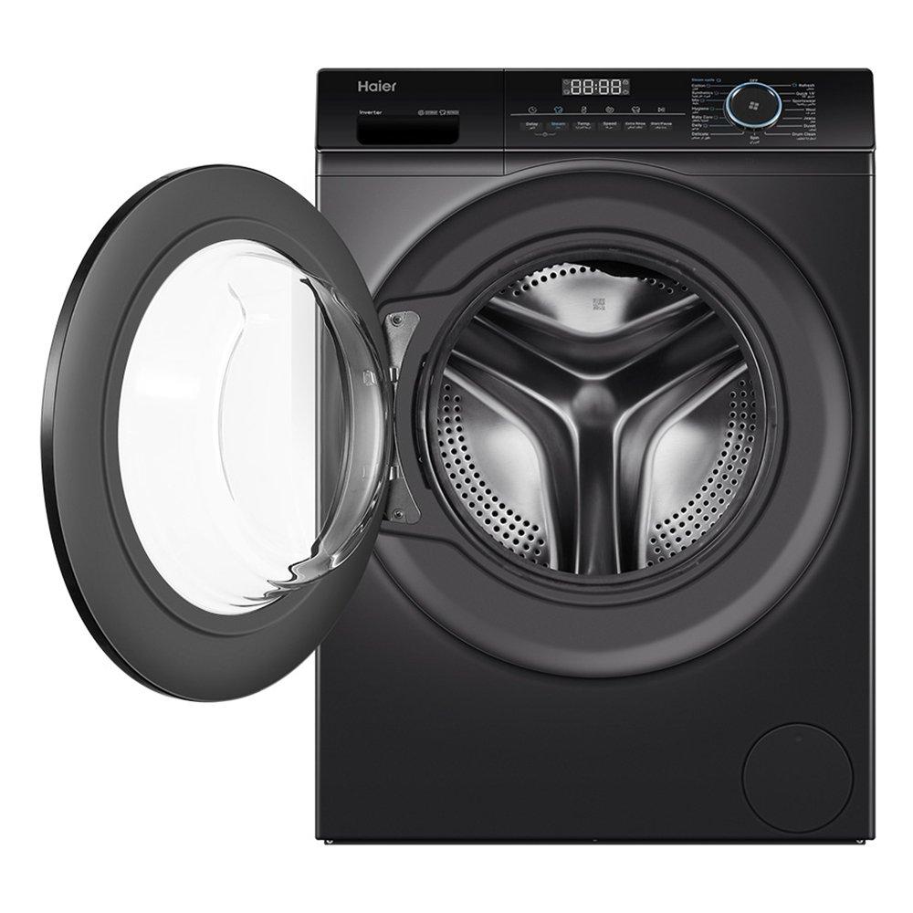 غسالة تحميل أمامي من هاير، سعة 9 كجم، HW90-BP14929S6 - فضي لامع