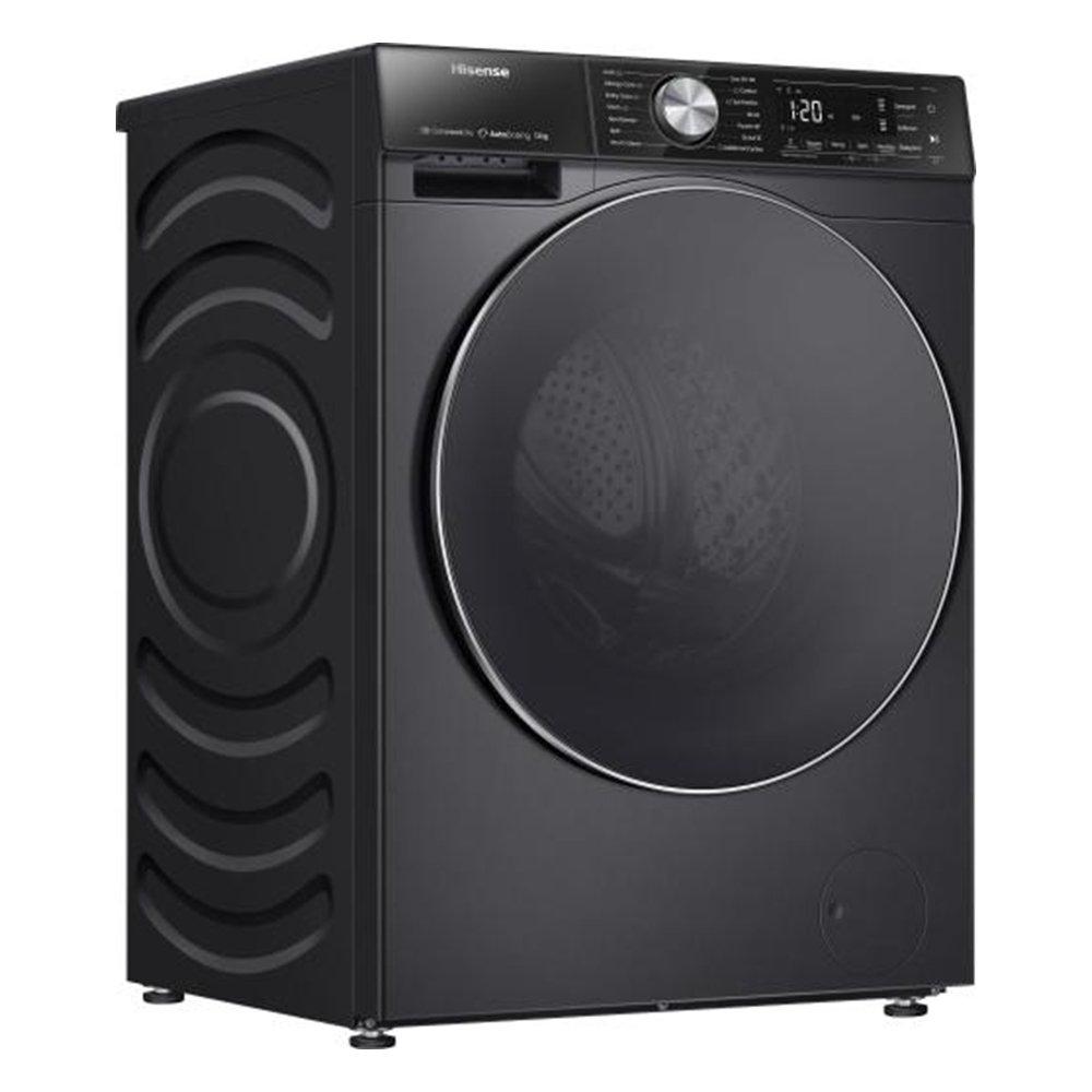غسالة ملابس تحميل أمامي من هايسنس، سعة غسيل 12 كجم، تطبيق واي فاي كونيكت لايف، WF5S1245BB - أسود