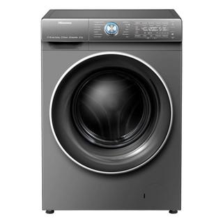 Buy Hisense front load washing machine, 12kg capacity, wfqy1214vjmt - silver in Kuwait