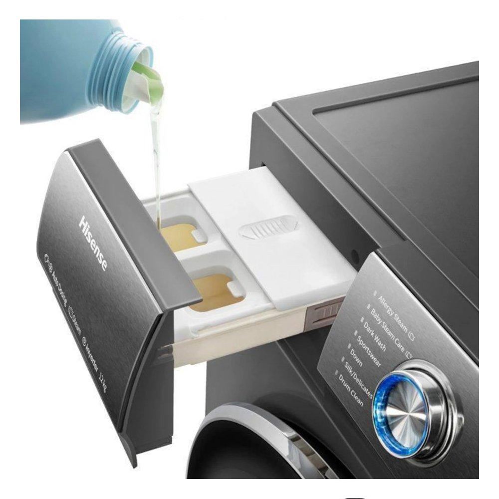 Hisense Front Load Washing Machine, 12KG Capacity, WFQY1214VJMT - Silver