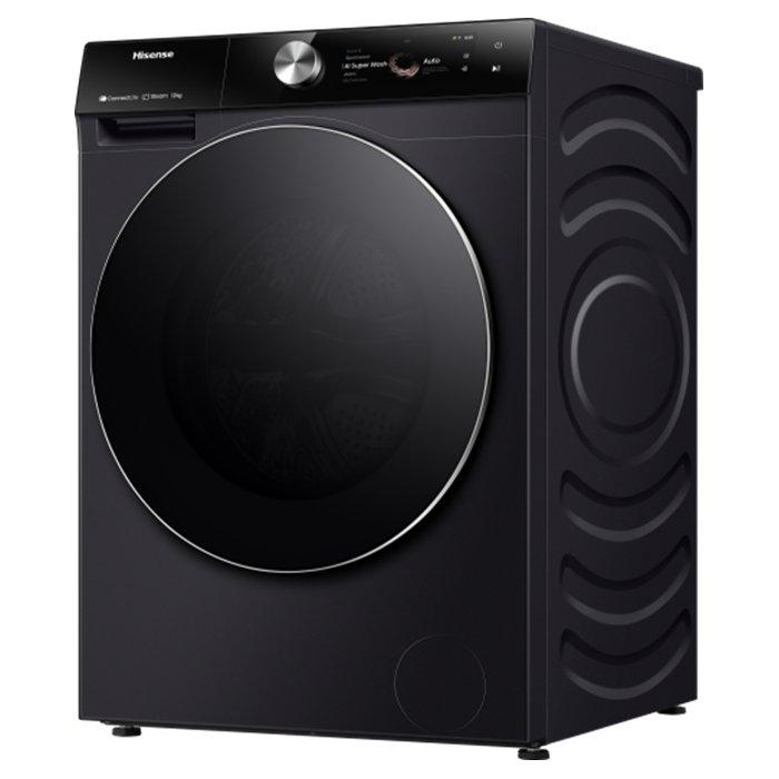 Hisense 12Kg Front Load Washing Machine, AI Sensor, Wifi connectlife app, WF7S1247BB – Black