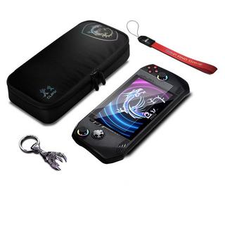 Buy Msi claw a1m console accessories kit of travel case + lanyard + keychain + tempered gla... in Kuwait