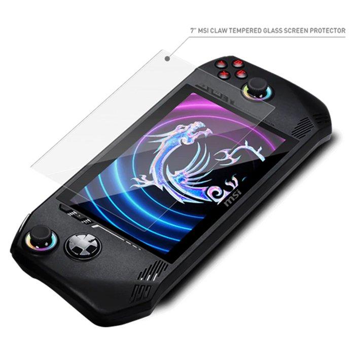 MSI Claw A1M Console Accessories Kit of Travel Case + Lanyard + Keychain + Tempered Glass Screen Protector - 957-1T4111E-001