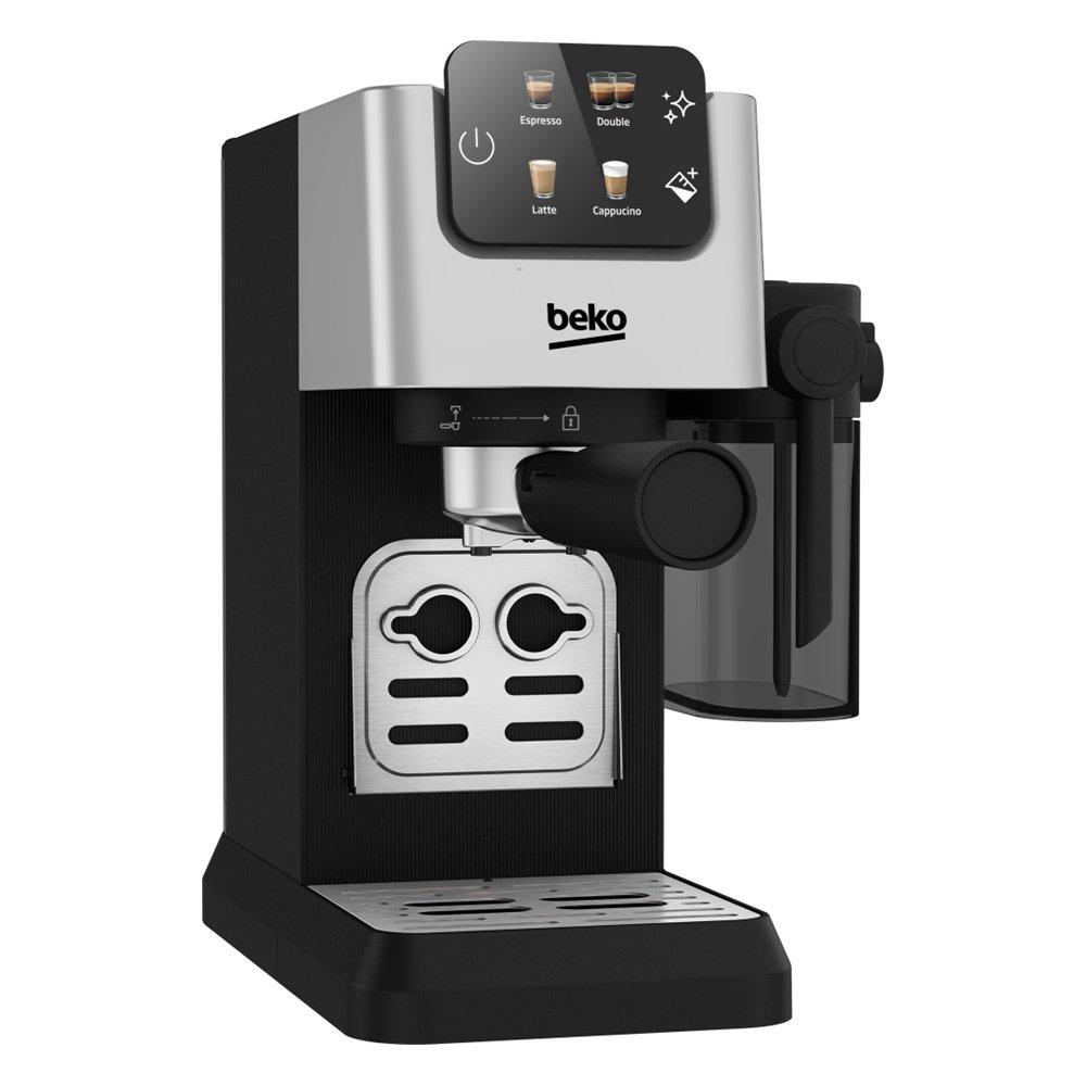Beko 1628W Espresso Coffee Machine with Integrated Milk Jug, CEP 5304 X Zidane – Black
