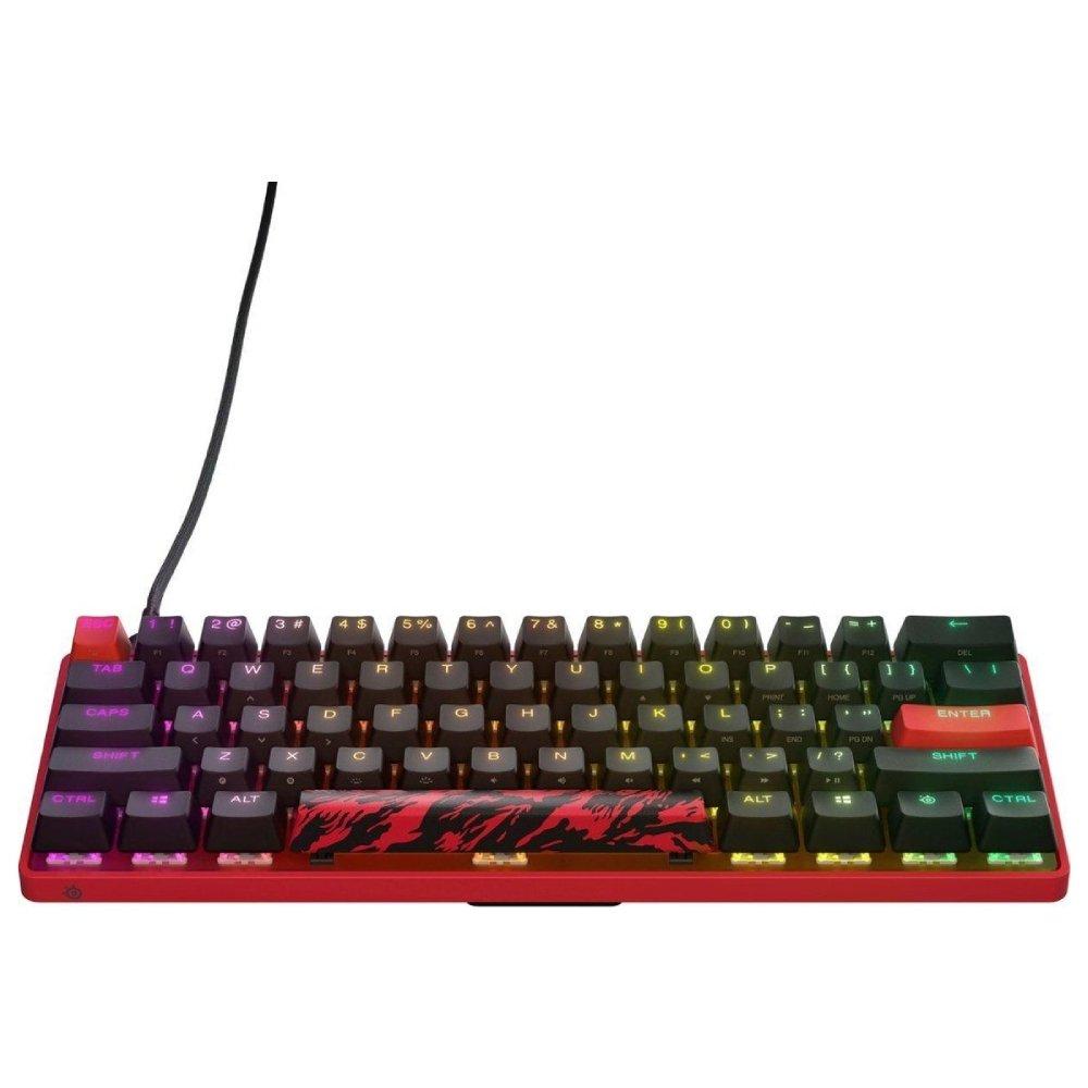 SteelSeries Apex 9 Mini FaZe Clan Edition Gaming Keyboard - Red & Black