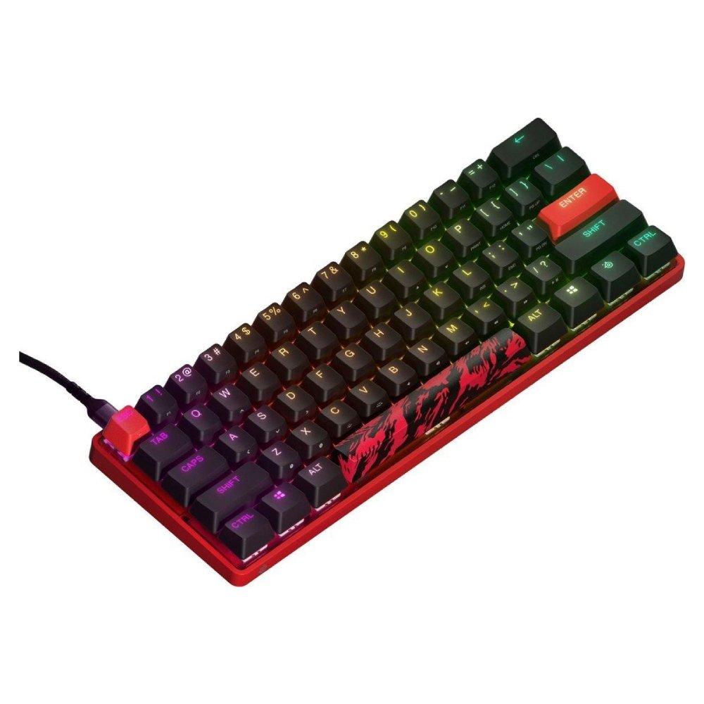 SteelSeries Apex 9 Mini FaZe Clan Edition Gaming Keyboard - Red & Black