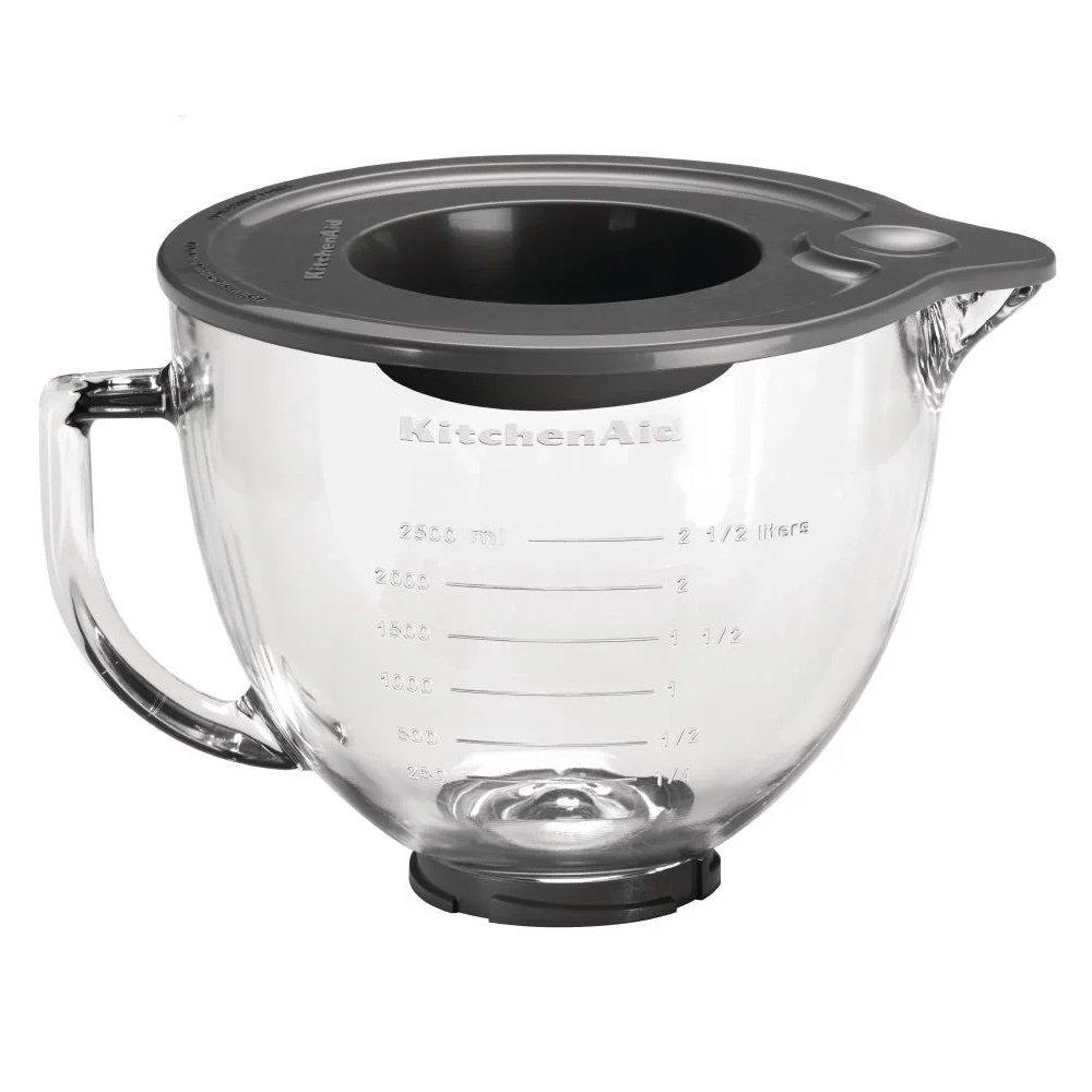 وعاء زجاجي للخلاط الكهربائي من كيتشن إيد، سعة 4.7 لتر، 5KSM5GB - شفاف