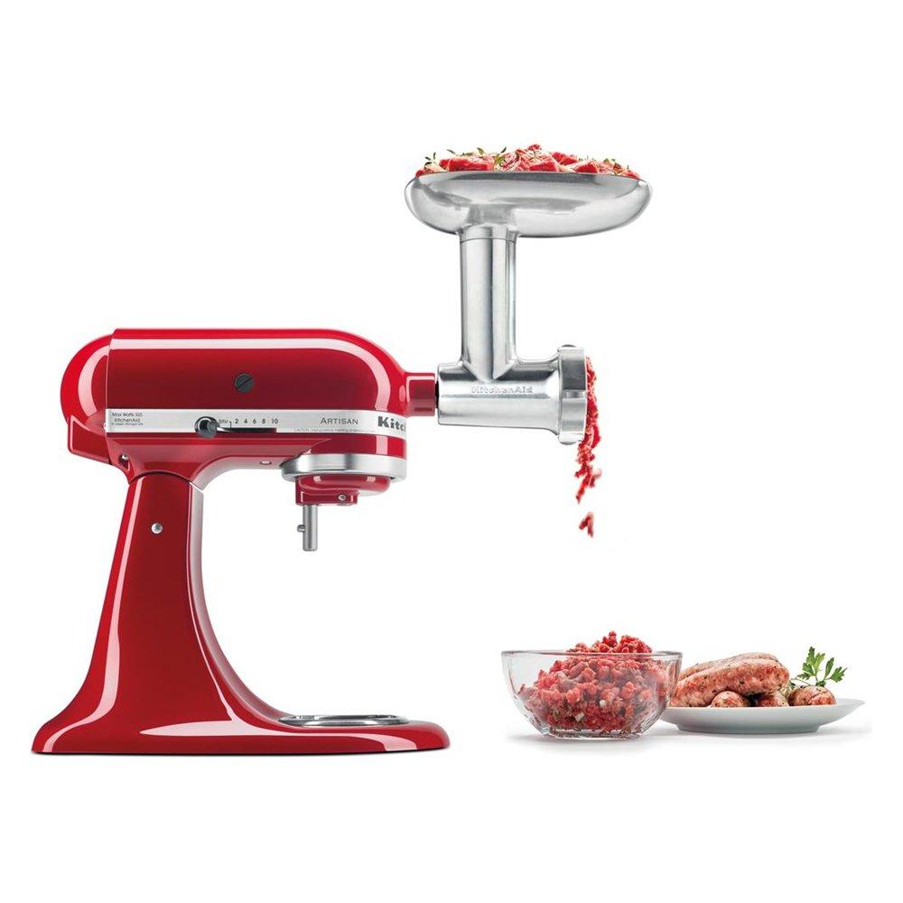 KitchenAid Meat Grinder Sausage Stuffer Set, 5KSM2CB5BGS - Silve