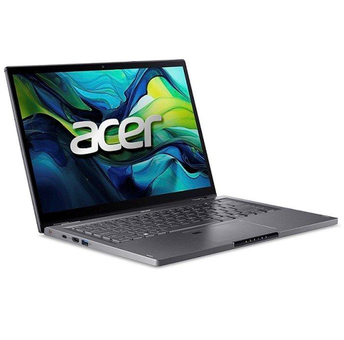 كمبيوتر محمول اسباير سبين 14 قابل للطي من ايسر، معالج انتل كور 5، رام 8 جيجابايت، 512 جيجابايت، مقاس 14 بوصة، رسومات مشتركة من انتل، نظام التشغيل ويندوز 11 - رمادي ايرو