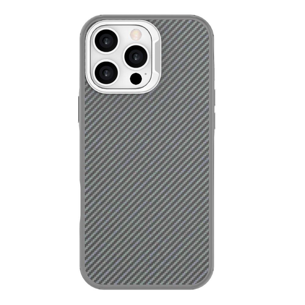 EQ Platinum Carbon Magsafe Case For iPhone 16 Pro - Grey