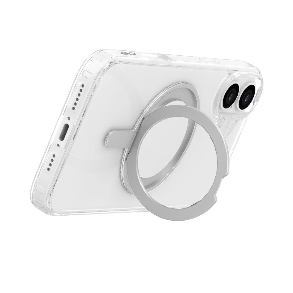 غطاء الحماية قاعده متحركة ماجسيف لآيفون 16 إي كيو - شفاف