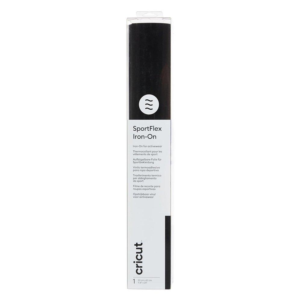 Cricut SportFlex 30x60cm Iron-On Roll, 2007660 – Black