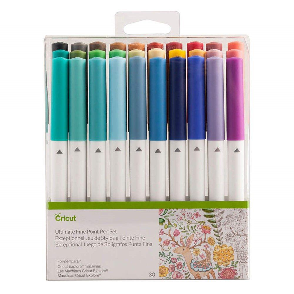 Buy Cricut explore/maker fine point pen set, 30 pieces, 2004060 – multicolor in Kuwait