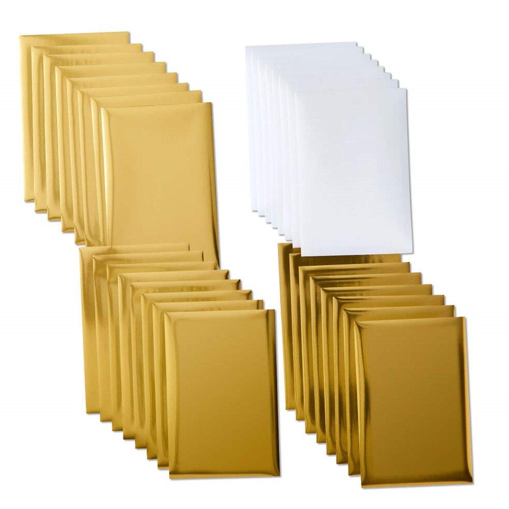 ورق فويل مقاس 10*15 سم من كريكت ، 24 قطعة، 2008711 - ذهبي