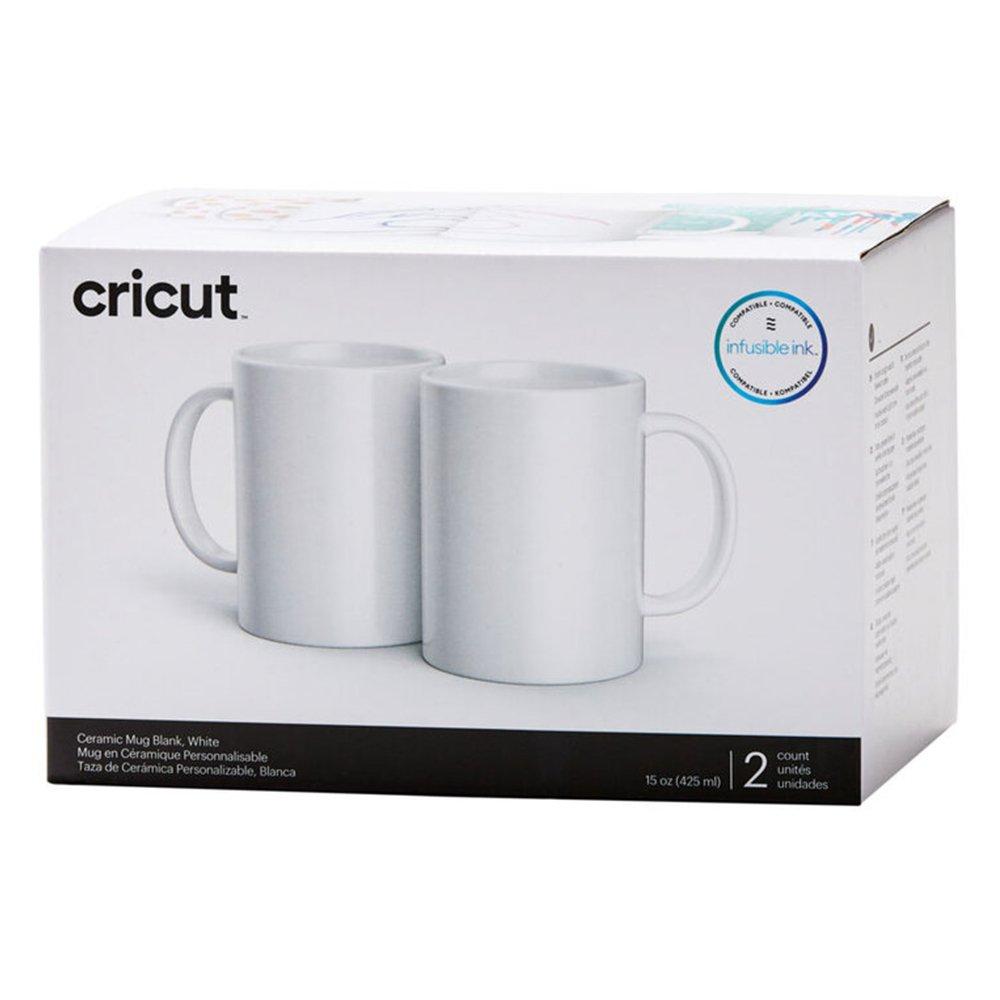 Cricut 440ml Ceramic Mug, 2-pieces, 2007823 - White