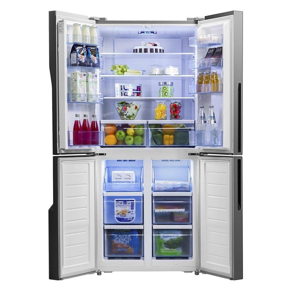 Hisense Four Door Refrigerator, 19.8 CFT, 561 Liters, RQ561N4AB1 â€“ Black