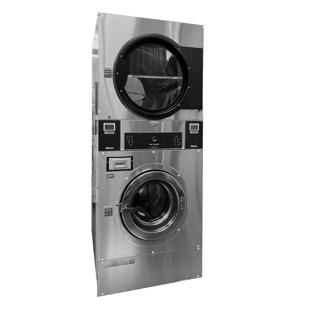 Wansa Industrial Front load Washer and Dryer 25KG, XGQ-25F - Silver
