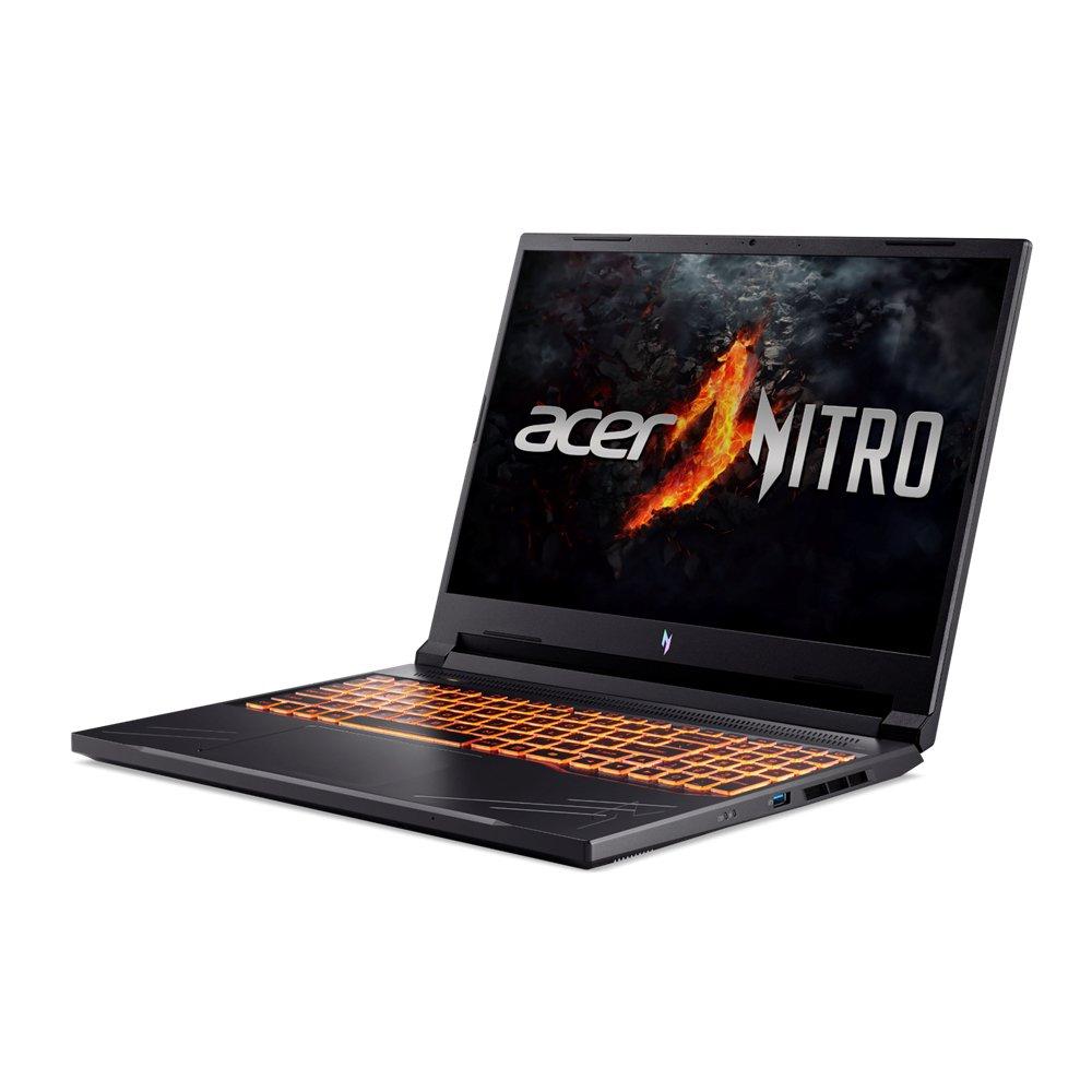 Acer Nitro V16 Gaming Laptop, AMD Ryzen 7-8845HS, 16GB RAM, 512GB SSD,  16"WUXGA IPS, NVIDIA GeForce RTX 3050 6GB Graphics, Win 11 Home - Black