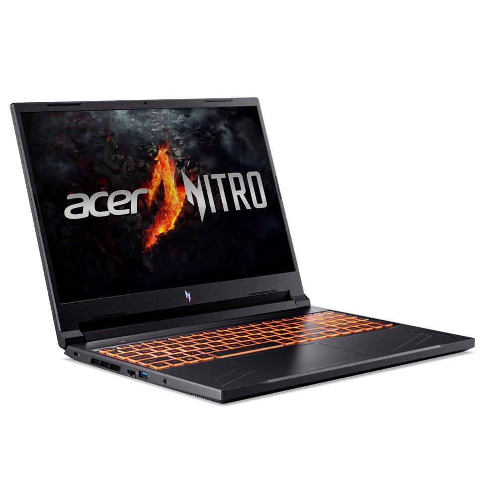 Acer Nitro V16 Gaming Laptop, AMD Ryzen 7-8845HS, 16GB RAM, 512GB SSD,  16"WUXGA IPS, NVIDIA GeForce RTX 3050 6GB Graphics, Win 11 Home - Black