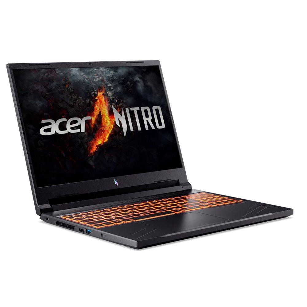 Acer NitroV Gaming Laptop, AMD Ryzen 7 8845HS, 16GB RAM, 512GB SSD, 16”, NVIDIA GeForce RTX 4060, Windows 11 Home, NH.QP0EM.003 – Black