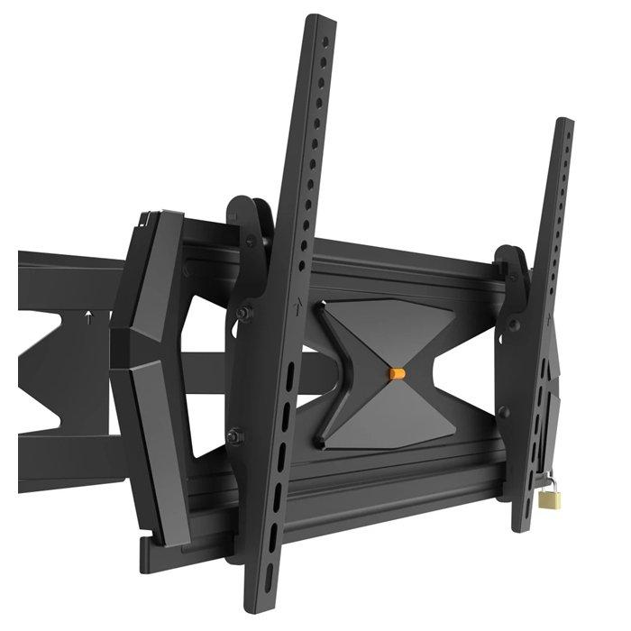 حامل جداري كامل الحركة لتلفزيون بحجم 37 إلى 80 بوصة من هاما, 118075 – أسود