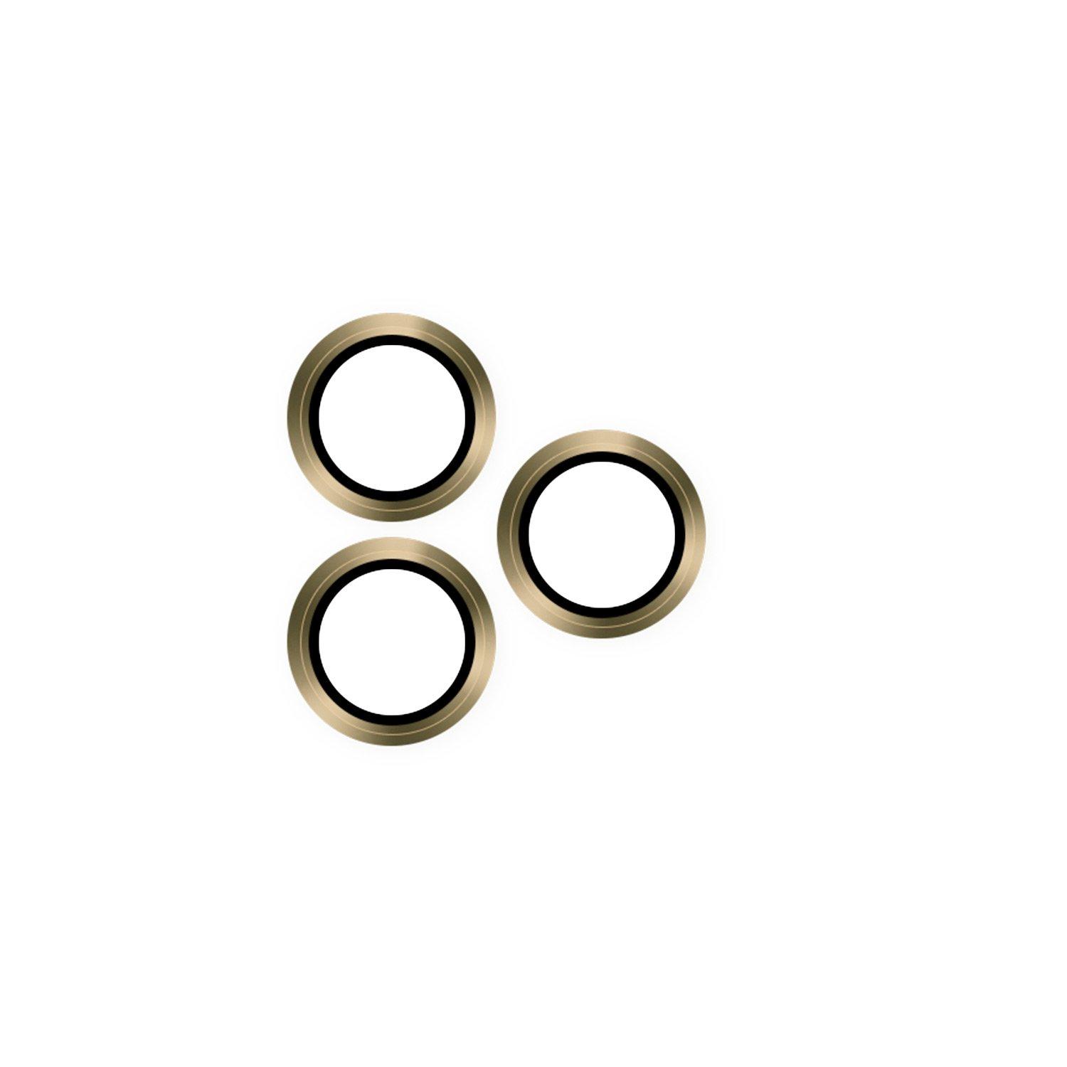 EQ Metal Camera Lens Protector For iPhone 16 Pro and 16 Pro Max - Gold