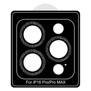 Buy Eq flash camera lens protector diamond for iphone 16 pro and pro max black in Kuwait