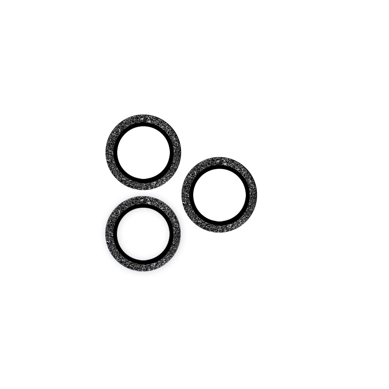 EQ Flash Camera Lens Protector Diamond For iPhone 16 Pro and Pro Max Black