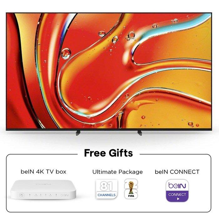 Sony 75-inch BRAVIA 7 4K Mini LED Google AI TV, K-75XR70 – Black