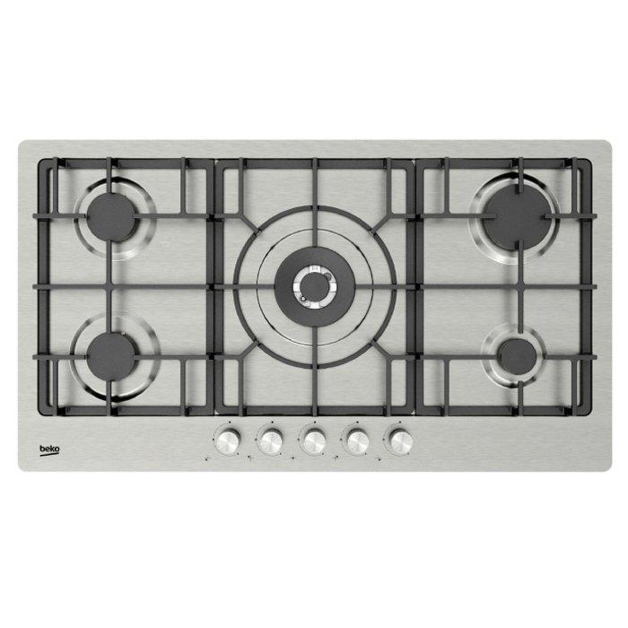 طباخ مسطح غاز مدمج مقاس 90سم + طباخ غاز مدمج مقاس 90سم + شفاط مدخنة 90 سم من بيكو