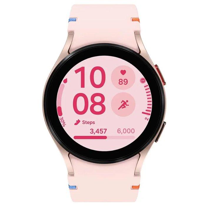 Buy Samsung galaxy watch fe, 40mm, bluetooth, silicon strap sm-r861nidamea – pink gold in Kuwait