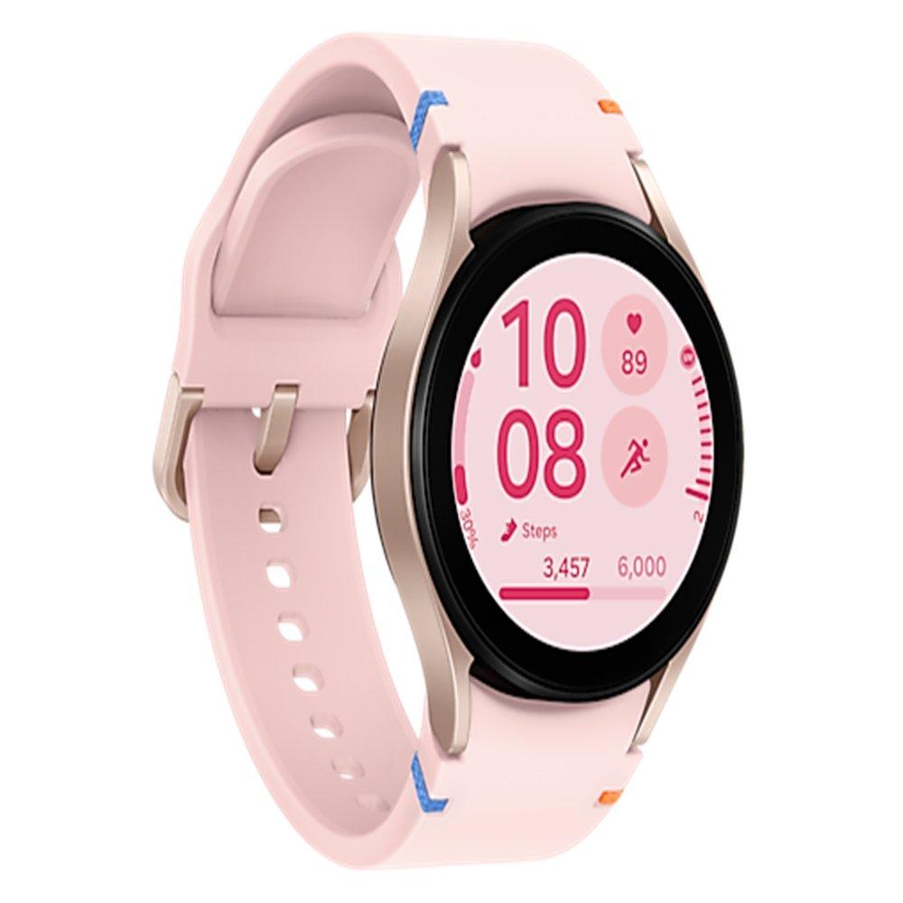 SAMSUNG Galaxy Watch FE, 40mm, Bluetooth, Silicon Strap SM-R861NIDAMEA – Pink Gold