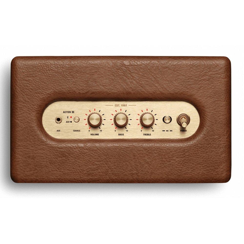 Marshall Acton III Bluetooth Speaker in Brown Color Xcite