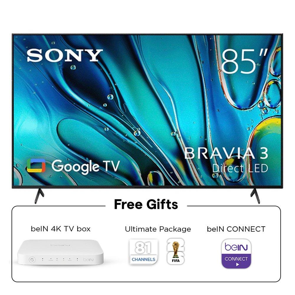 SONY 85" Bravia 3 UHD Google TV, K-85S30 – Black