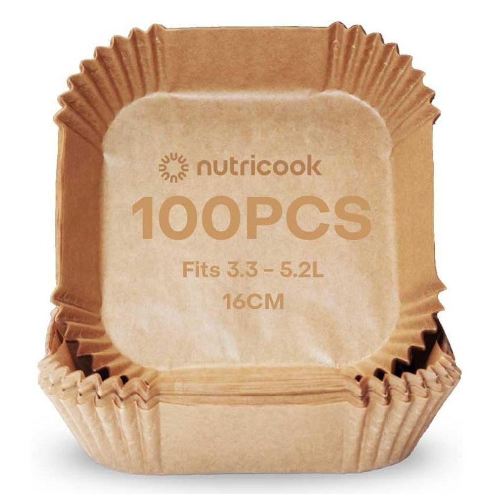 Nutricook 100 Pieces Disposable Air Fryer Baking Paper, NC-AFL100