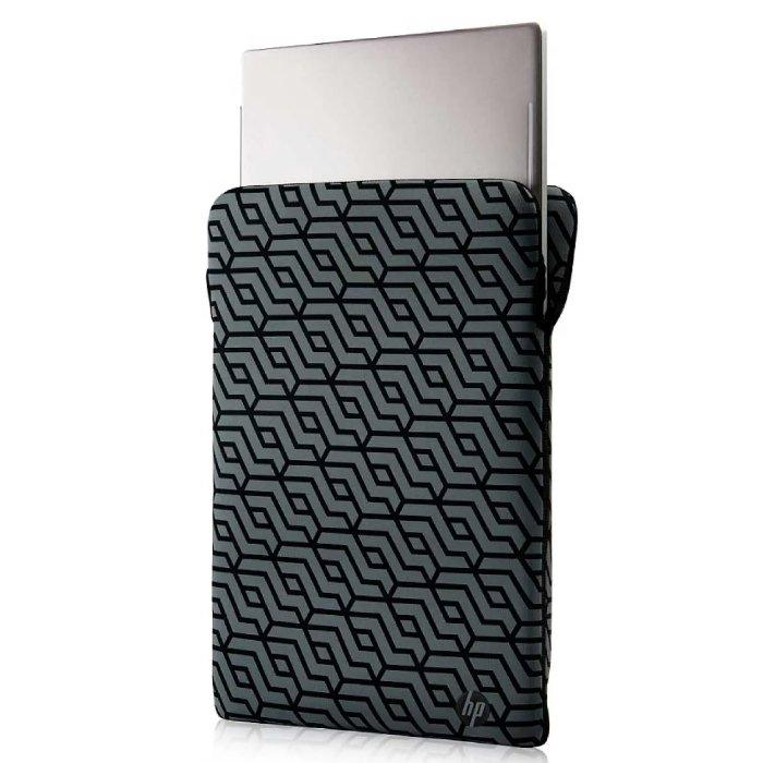 HP Reversible Protective 15-inch Geo Laptop Sleeve, 2F2L0AA - Grey