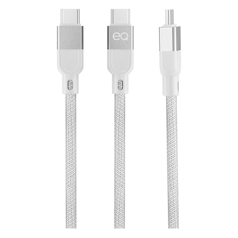 EQ USB-C to USB-C Cable,100W, 1m, A23CC10010 - White
