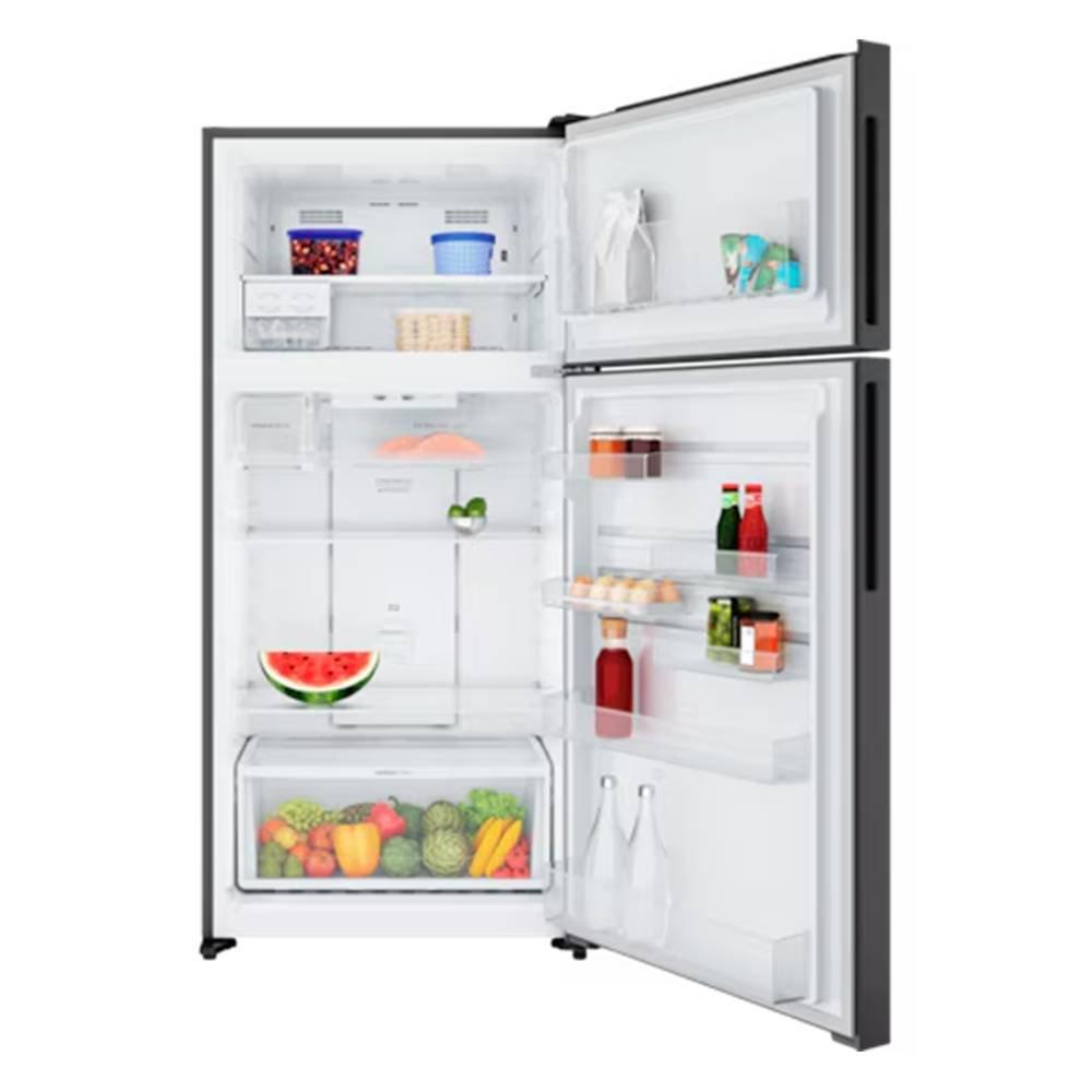 ثلاجة بفريزر علوي فئة 700 من الكترولوكس، 18 قدم مكعب، 503لتر ، ETM5002C-B- أسود