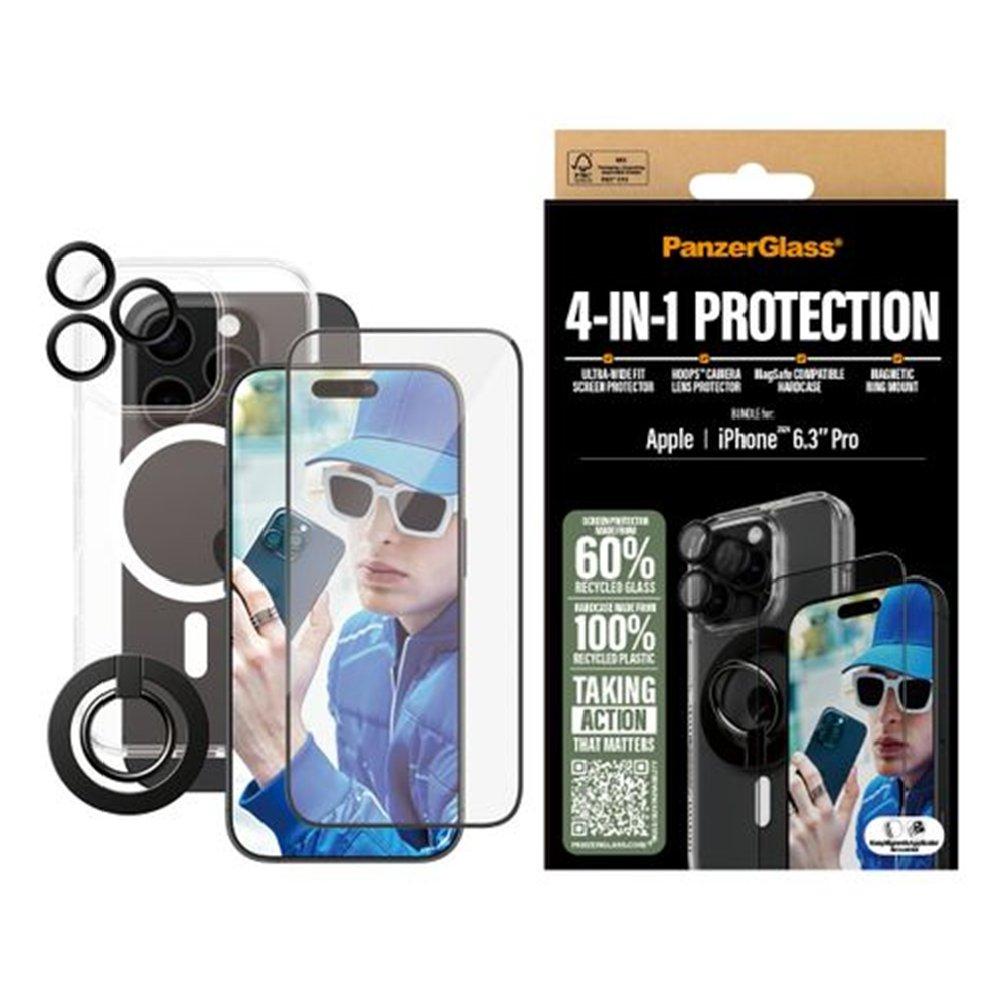 PanzerGlass PG 4-in-1 Bundle iPhone 16 pro, 6.3-inch, B1292+2862+1284+S
