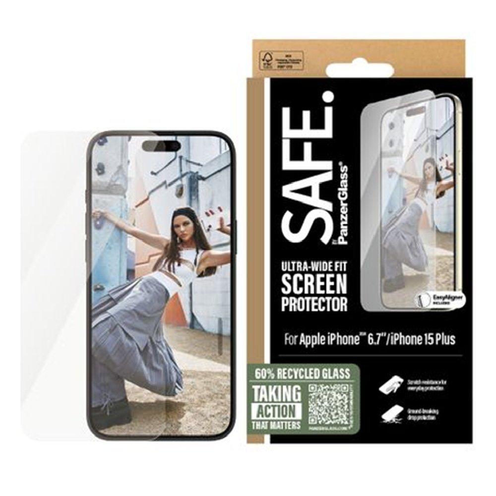 Buy Panzerglass safe by pg screen iphone 16 plus, 6. 7-inch, safe95877- clear in Kuwait